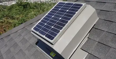 attic fan installation services with energy-efficient roof-mounted ventilation system in Bakersfield, CA