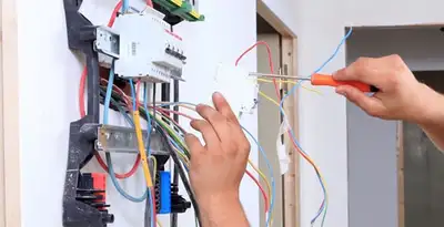 electrician services performing residential electrical panel wiring in Bakersfield, CA