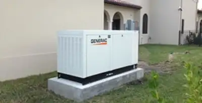 generator installation service showing standby generator professionally installed for residential power backup in Bakersfield, CA