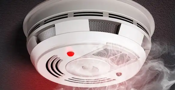 Installed smoke detector providing reliable fire detection in Bakersfield, CA