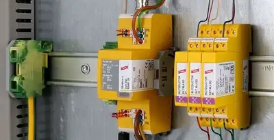 lightning surge protection system with surge suppressors installed by electrical service professionals in Bakersfield, CA