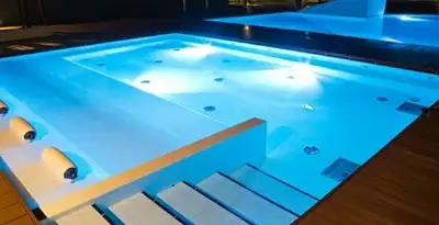 pool light installation and repair services providing modern illuminated pool lighting in Bakersfield, CA