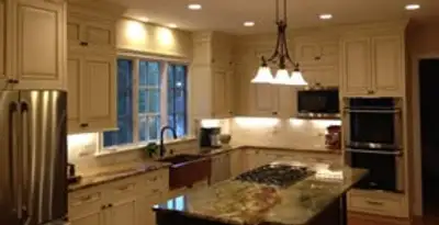 Recessed lighting installation enhancing interior lighting by professional electricians in Bakersfield, CA